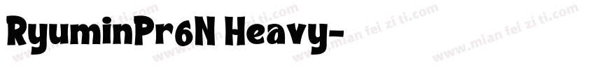 RyuminPr6N Heavy字体转换